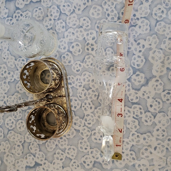 Vintage Oil and Vinegar Set with Caddy - Picture 16 of 17